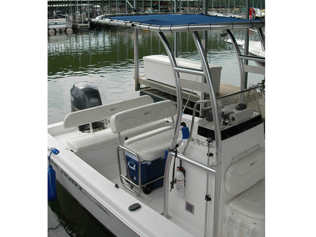 2007 BX-22T Sea Hunt center console boat with universal ttop by Stryker T-Tops installed