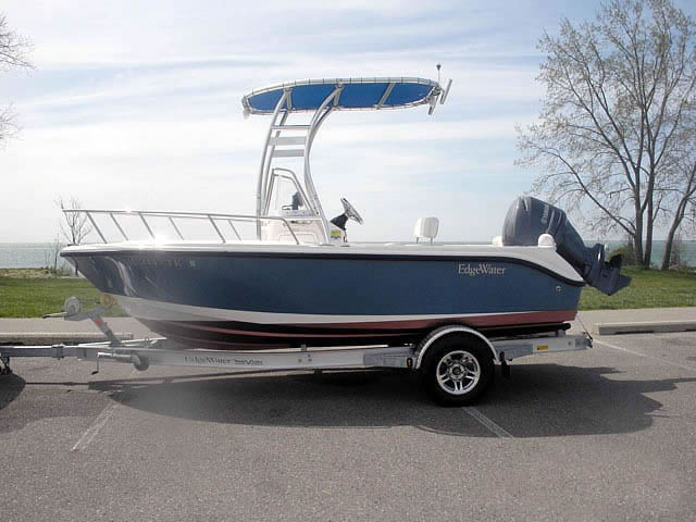2012 Edgewater 170CC center console boat with universal ttop by Stryker T-Tops installed