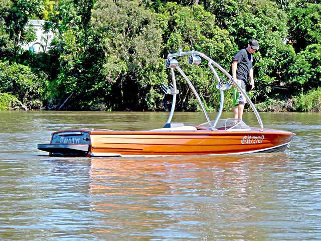 wakeboard tower for 1966 Lewis Clinker boat reviewed 04/18/2011